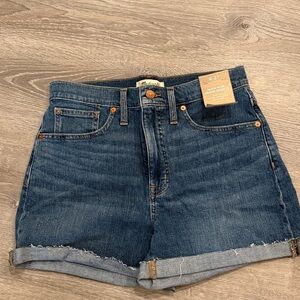 Madewell High-Rise Denim Shorts NWT size 27